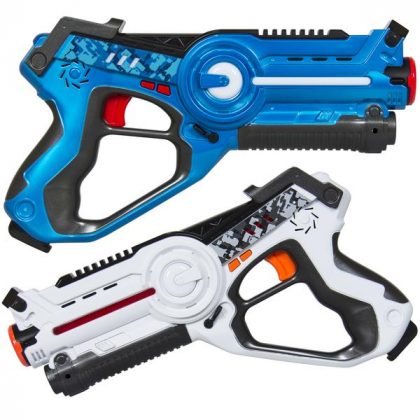 Set of 2 Infrared Laser Tag Blasters for Kids & Adults w/ 4 Settings
